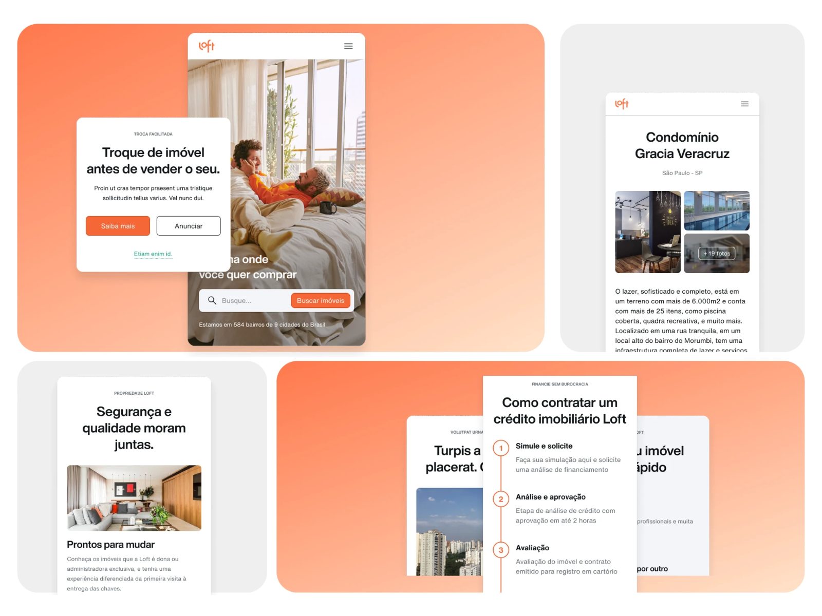 Copan in production across Loft’s real estate experiences, on web and mobile.