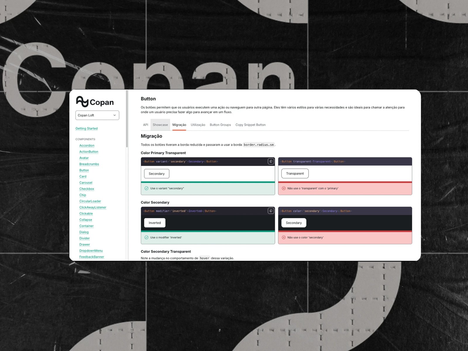 Documentation-first delivery: every component shipped with API, usage, migration, and accessibility specs.